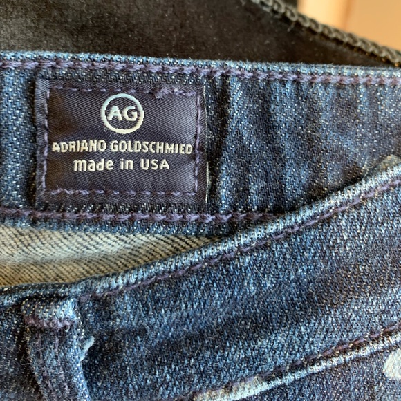 Adriano Goldschmied The Stevie Ankle Slim Straight Leg Hearts Design Jeans Sz 25 - Picture 3 of 6